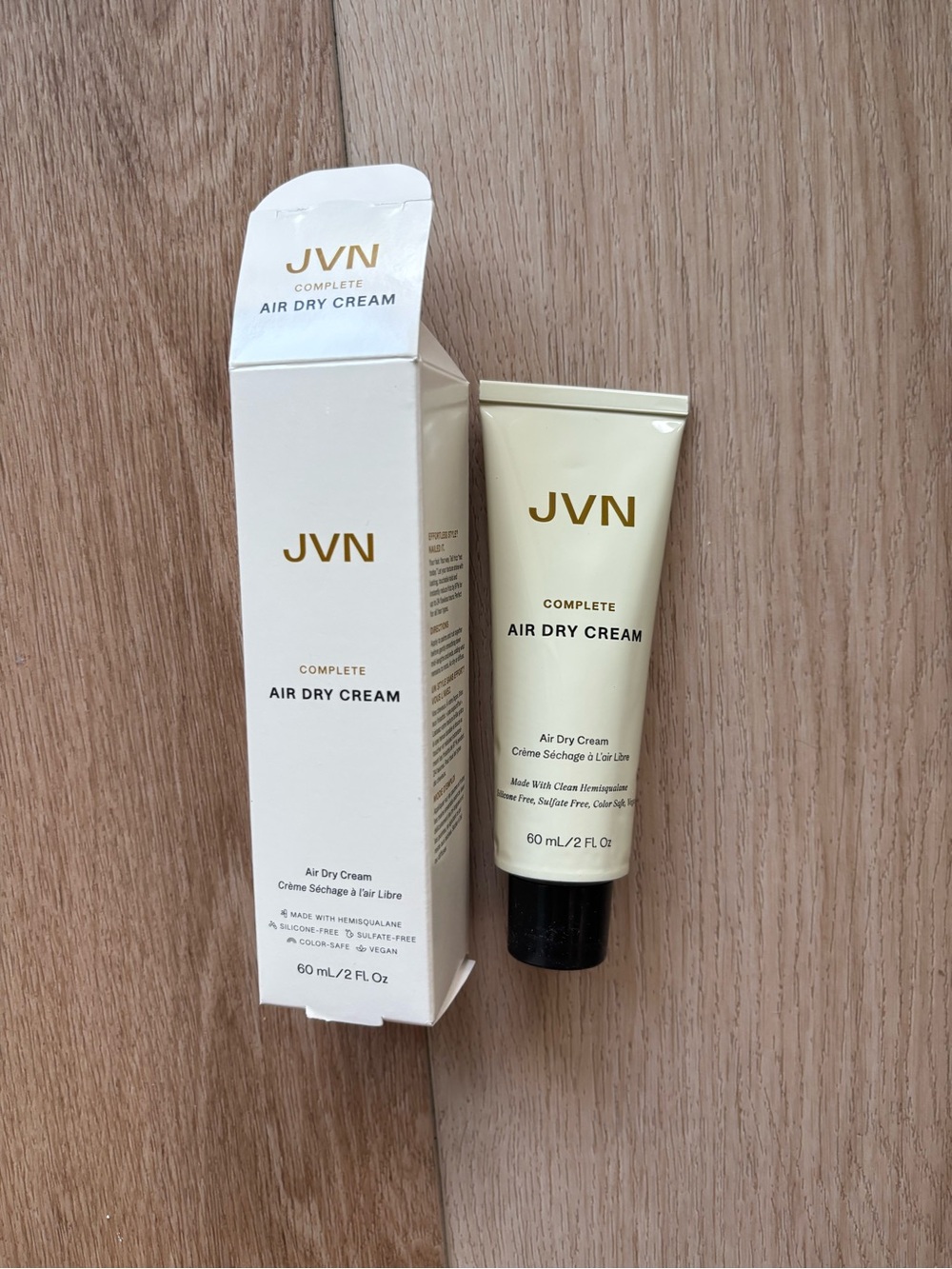 JVN Air Dry Cream - Cream & Gold Packaging